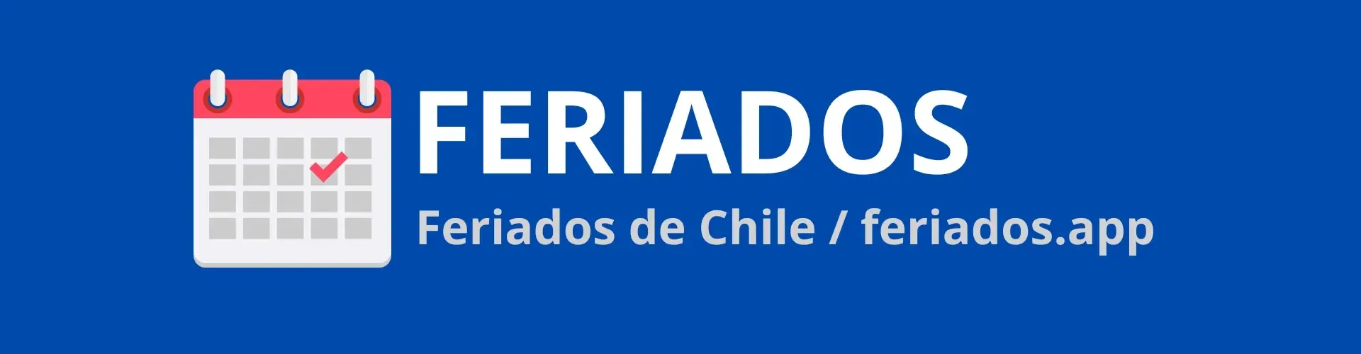 🗓️ Feriados App - Feriados de Chile