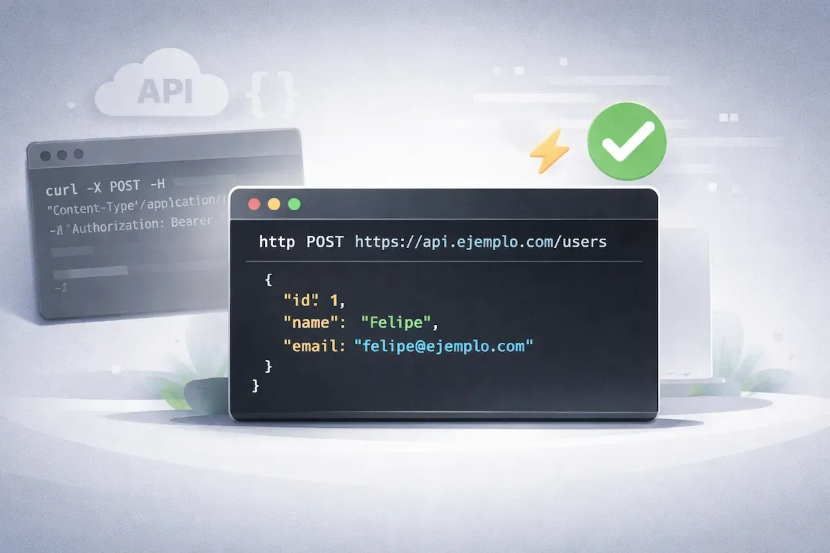 Descubre HTTPie, una herramienta de línea de comandos moderna para hacer peticiones HTTP. Aprende a usarla, compárala con curl y mejora tu flujo de trabajo al probar APIs.